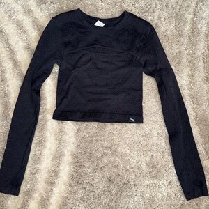 JoyLab Black Textured Crop Top